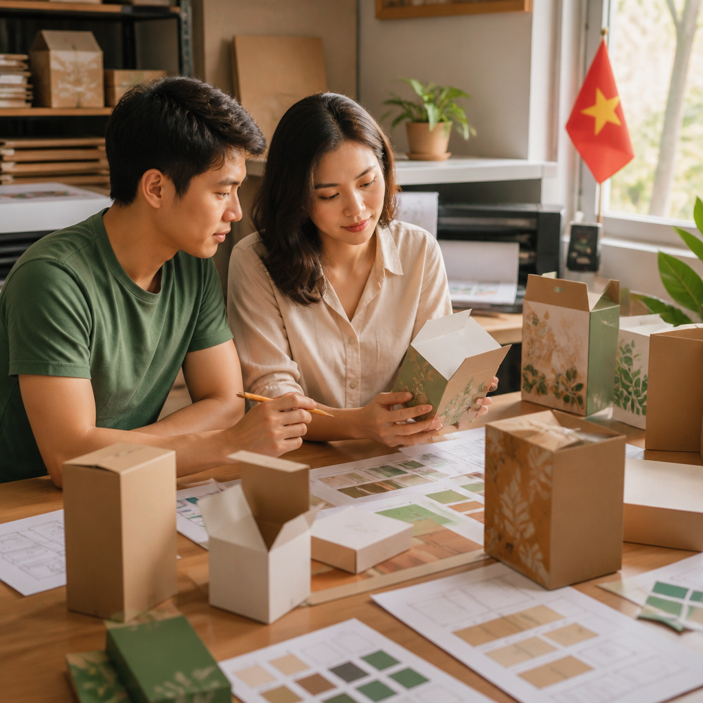 Quy trình thiết kế hộp giấy số lượng ít chuyên nghiệp