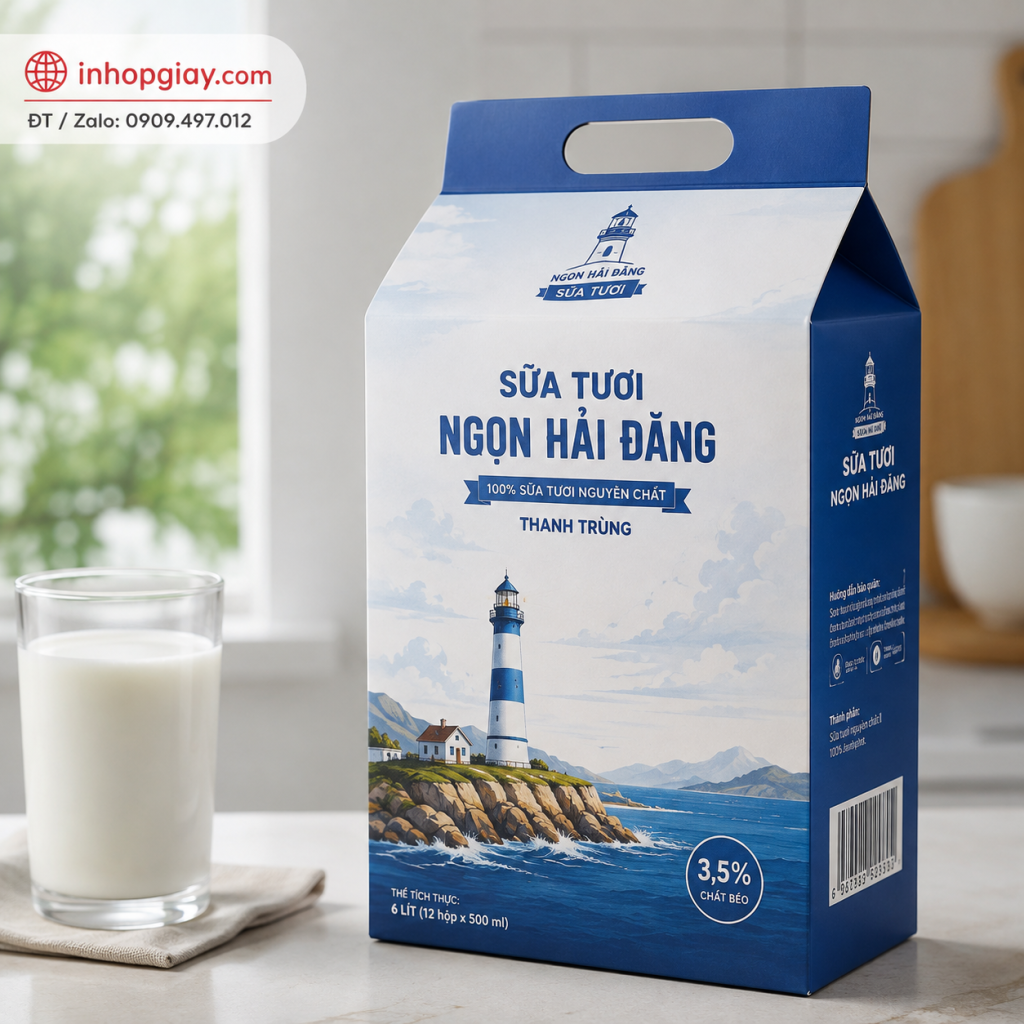 Hướng Dẫn Chi Tiết Quy Trình In Hộp Giấy Đựng Sữa Chuyên Nghiệp
