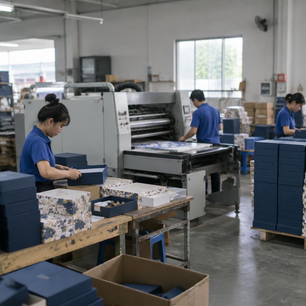 Quy trình in hộp quà Tết chuyên nghiệp với các bước thiết kế và sản xuất